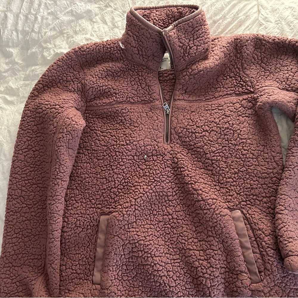 Abercrombie Pullover Fleece Sherpa Jacket